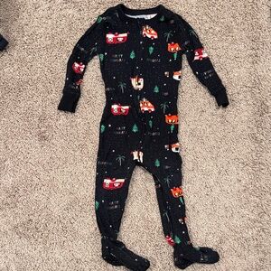 Old Navy Black Holiday Kids Footie Pajama